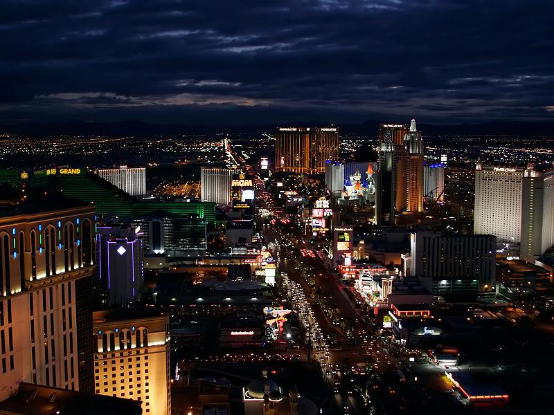01.jpg - The Vegas Strip from the top of the Eiffle Tower - Paris Hotel, Las Vegas, NV